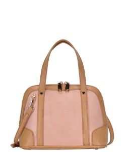 Top Handle Satchel Handbag BGA-3076 BLUSH